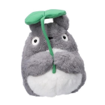 Studio Ghibli - Totoro Plush - Totoro con la sua foglia - 19 cm