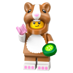 Lego Minifigure - Series 27 - Hamster Costume Fan / Costume da Criceto (Complete Set with Stand and Accessories)