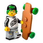 Lego Minifigure - Series 27 - Skater (Complete Set with Stand and Accessories)