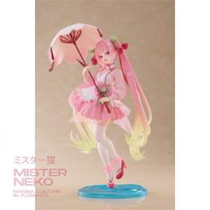 Figure Vocaloid - Hatsune Miku AMP PVC Statue Newley Written Sakura Miku Sakura Dress Ver. 21 cm - Arrivo stimato settembre 2026