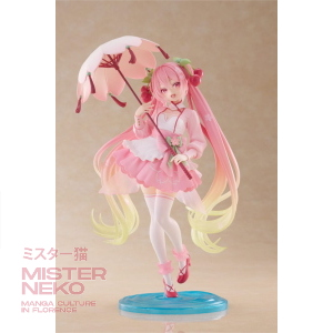 Figure Vocaloid - Hatsune Miku AMP PVC Statue Newley Written Sakura Miku Sakura Dress Ver. 21 cm - Arrivo stimato settembre 2026