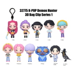 K-Pop Demon Hunter 3D PVC Bag Clips Series 1 (una bustina random)