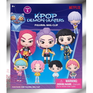 K-Pop Demon Hunter 3D PVC Bag Clips Series 1 (una bustina random)