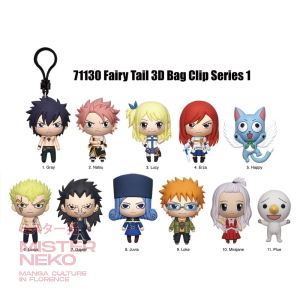 Fairy Tail 3D Foam Bag Clips Serie 1 (una bustina random)