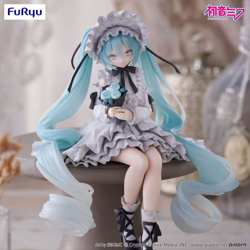 Figure Vocaloid - Hatsune Miku - PVC Statue Hatsune Miku Noodle Stopper in stile bambola vintage 15 cm - Arrivo Stimato FEBBRAIO