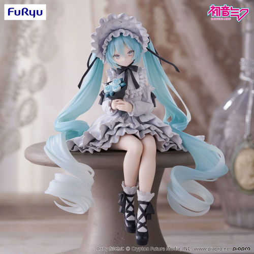 Figure Vocaloid - Hatsune Miku - PVC Statue Hatsune Miku Noodle Stopper in stile bambola vintage 15 cm - Arrivo Stimato FEBBRAIO