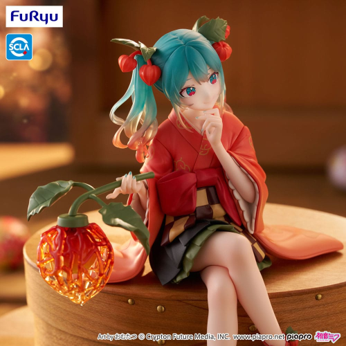 Figure Vocaloid - Hatsune Miku - PVC Statue Hatsune Miku Noodle Stopper Flower Fairy Winter Cherry 15 cm - Arrivo Stimato 30/10