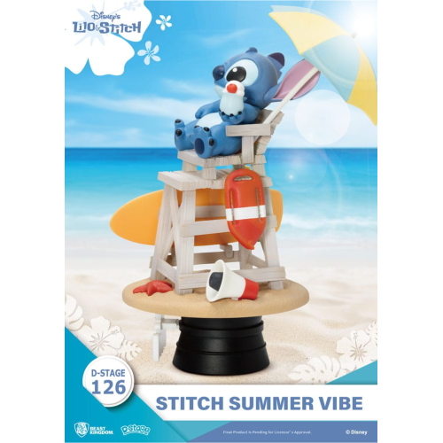 Disney D-Stage PVC Diorama Stitch Summer Vibe 16 cm